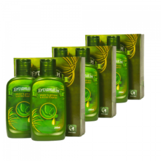 Picture of Ervamatin Hair Lotion 6 Bottles + Free 1 Amazon Organic Shampoo Bundle